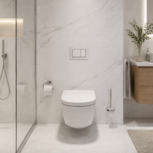 Tece Base przycisk spłukujący do WC chrom mat 9240702