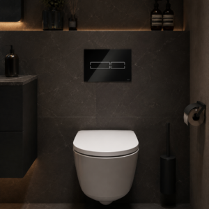 Tece Lux Mini przycisk spłukujący szkło czarne 9240961