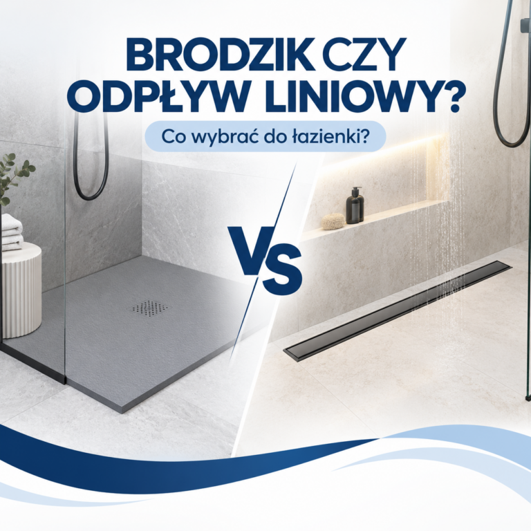 Brodzik czy odpływ liniowy? Co wybrać do łazienki i na co uważać przed montażem?