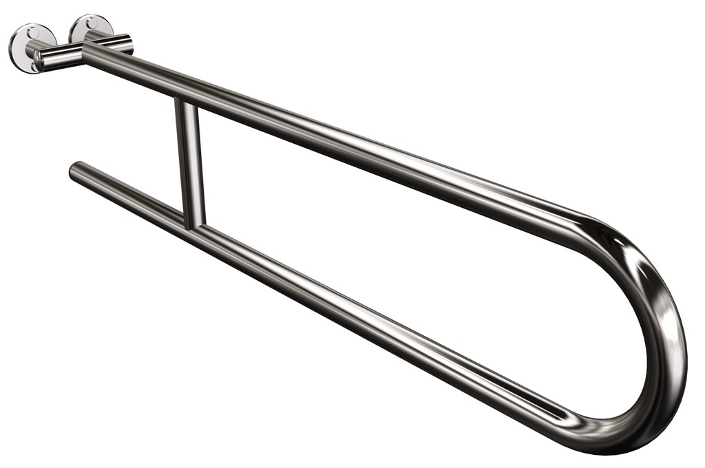 Uchwyt półokrągły stały 80cm ANDEX Bez Barier 800/80CC stal nierdzewna polerowana