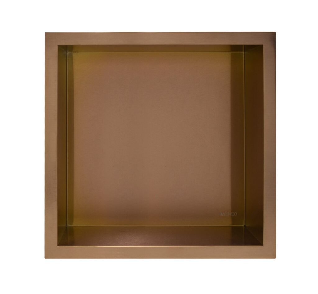 WALL-BOX ONE Copper- Półka pojedyncza miedziana 30x30x10 cm