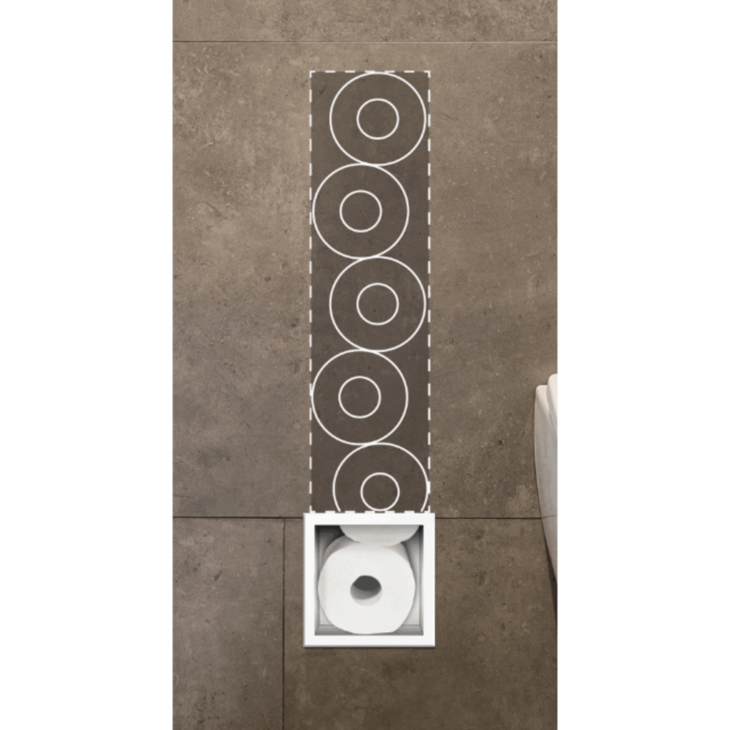 WALL-BOX PAPER-3 White – Magazynek na papier biały