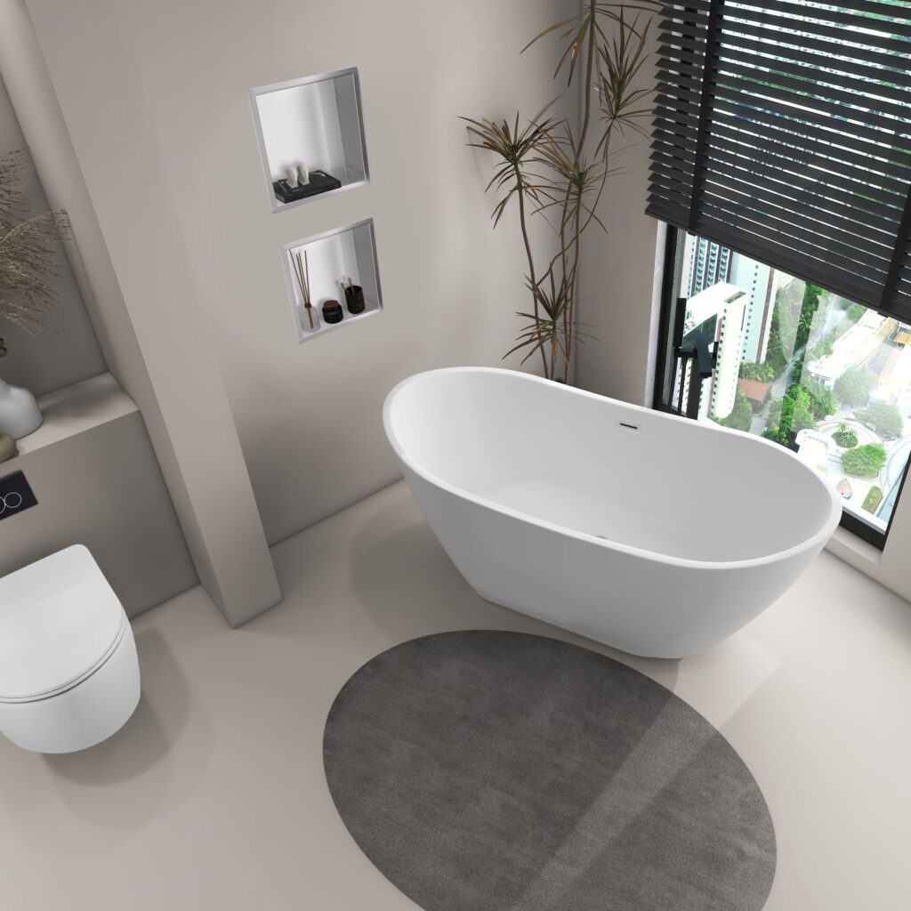 Wanna wolnostojąca PARMA WHITE – 170 x 72 cm