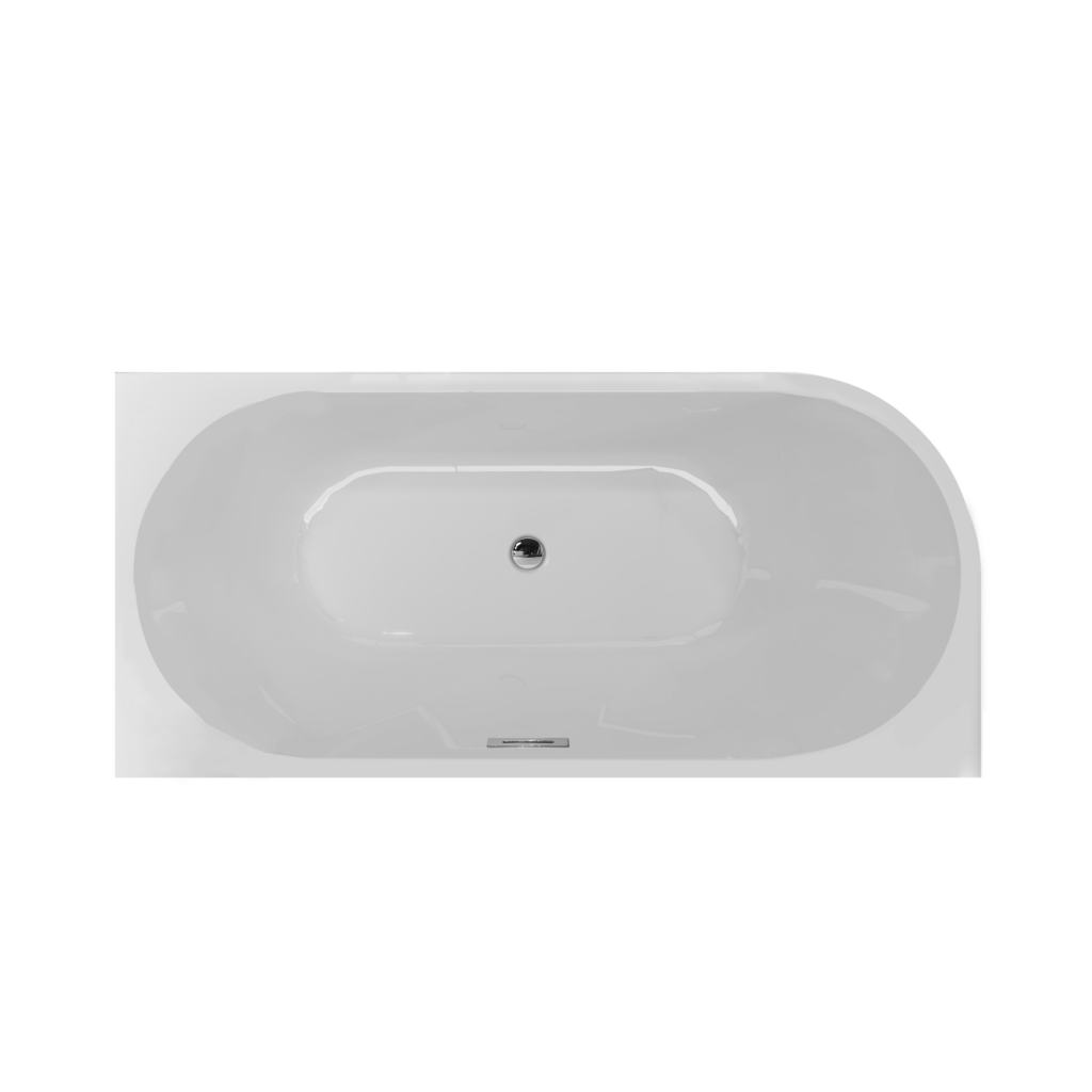 Wanna wolnostojąca narożna prawa AVOLA WHITE – 170 x 80 cm