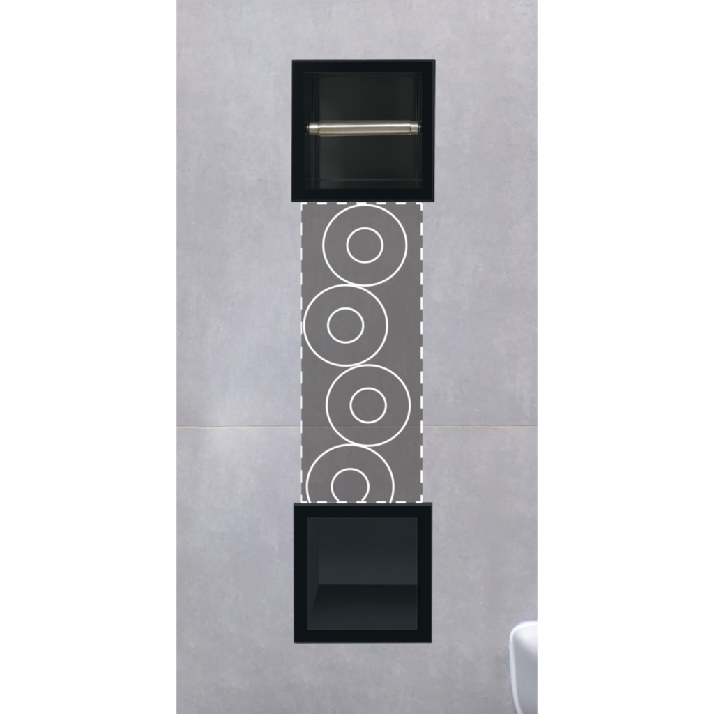 WALL-BOX PAPER 2 Black – Magazynek z podajnikiem papieru czarny