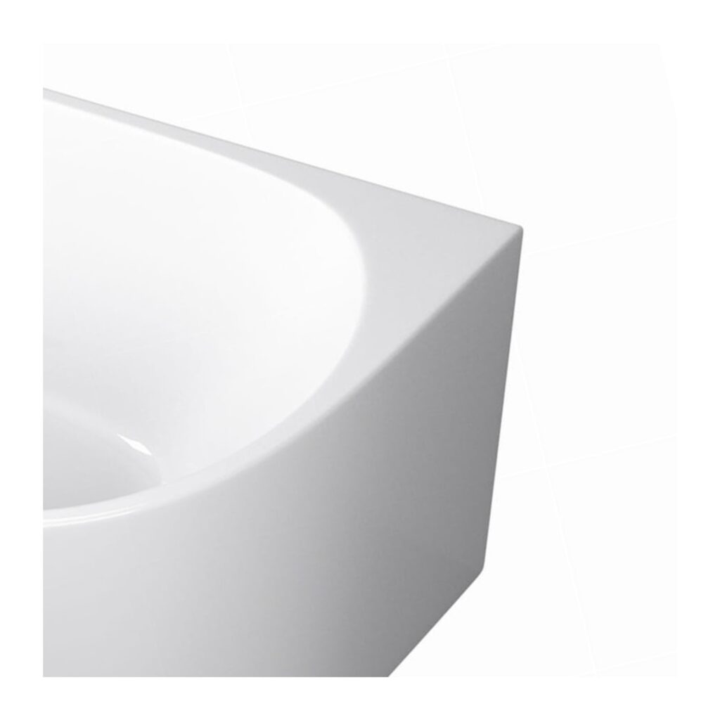 Wanna wolnostojąca narożna lewa AVOLA z pokrywką WHITE – 160 x 80 cm