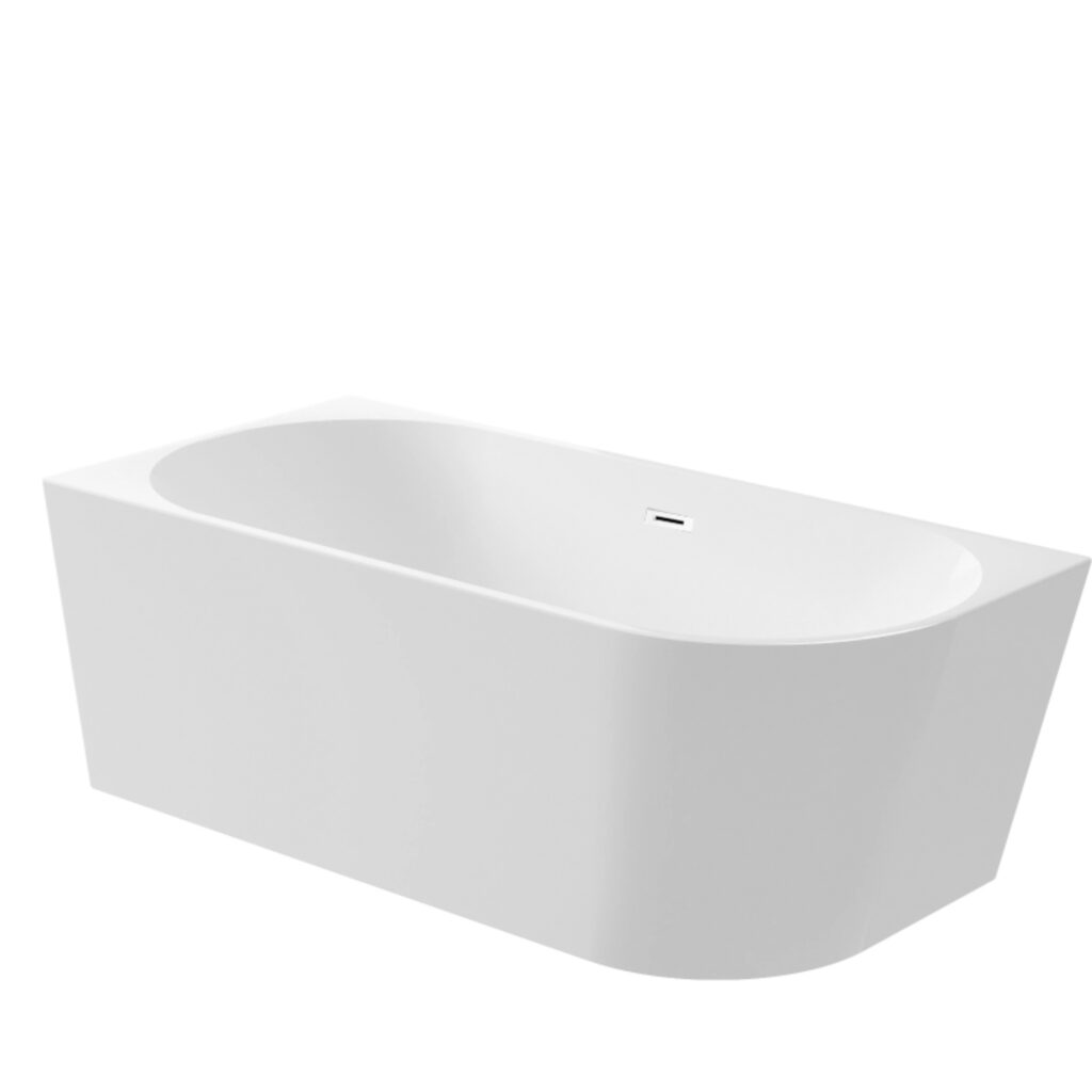 Wanna wolnostojąca narożna lewa AVOLA z pokrywką WHITE – 170 x 80 cm