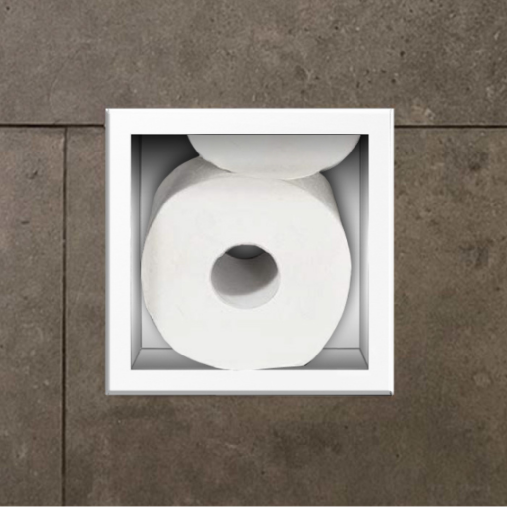 WALL-BOX PAPER-3 White – Magazynek na papier biały
