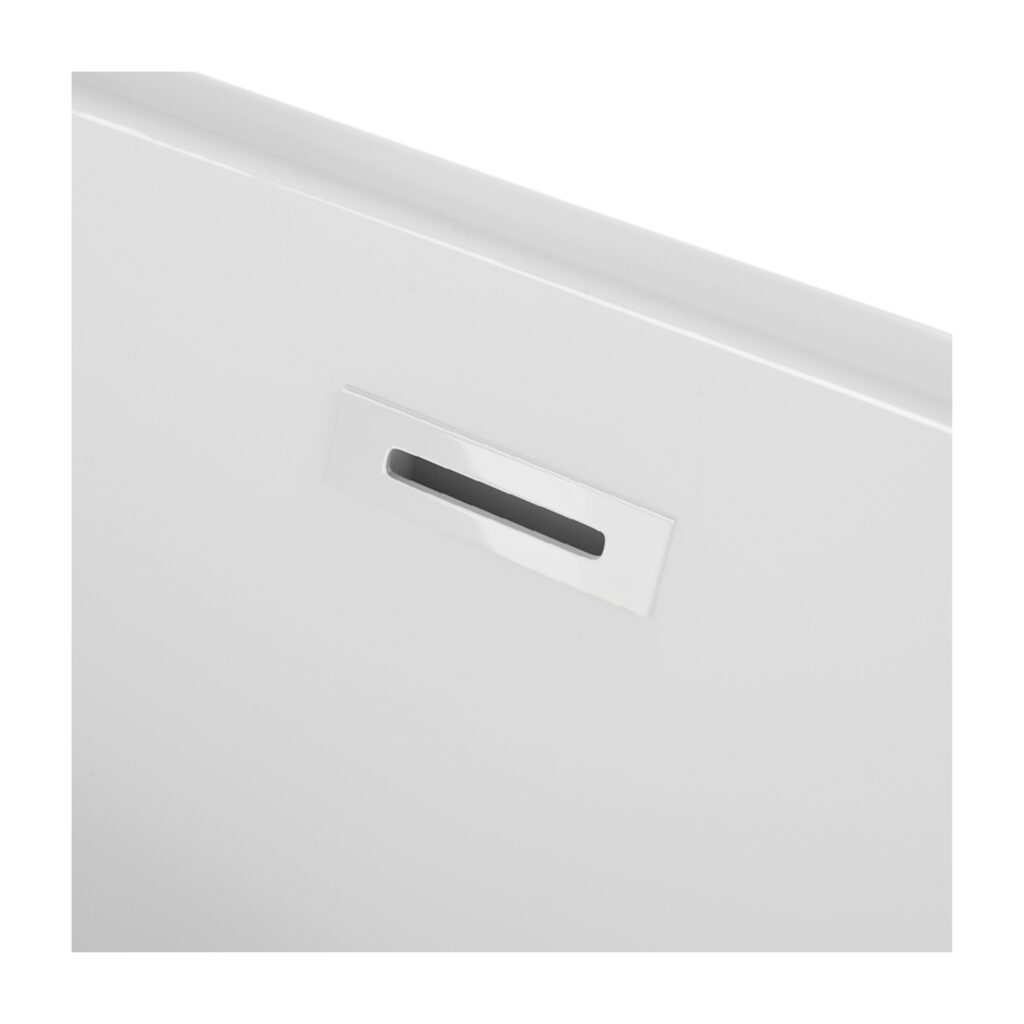 Wanna wolnostojąca narożna lewa AVOLA z pokrywką WHITE – 160 x 80 cm