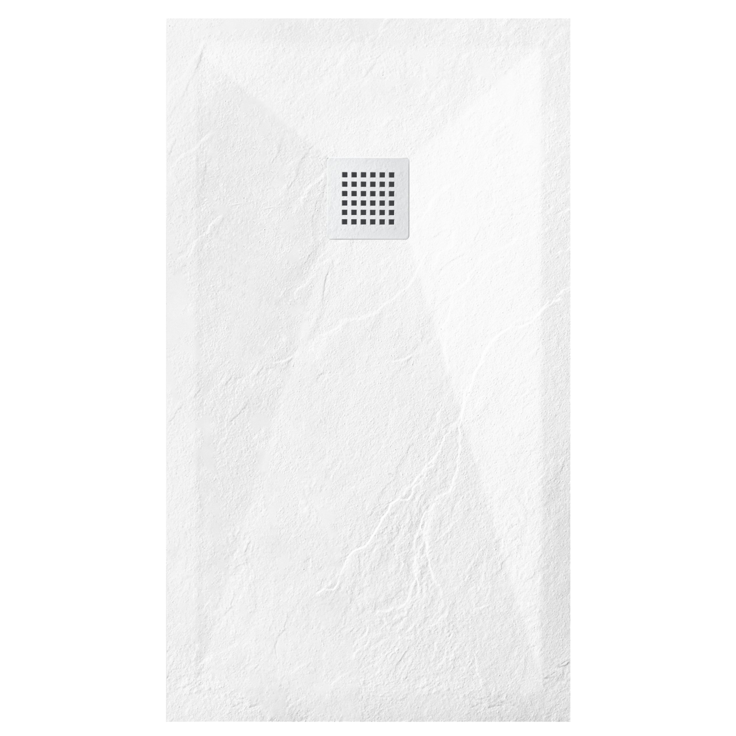 Stone Tray White – Brodzik z konglomeratu mineralnego „F” Biały 80 x 100 x 2,5 cm