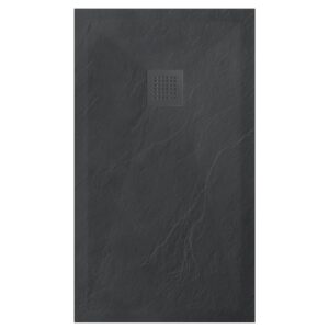 Stone Tray Dark Grey - Brodzik z konglomeratu mineralnego "F" Ciemnoszary 80 x 100 x 2,5 cm