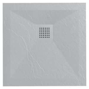 Stone Tray Light Grey - Brodzik z konglomeratu mineralnego "F" Jasnoszary 90 x 90 x 2,5 cm