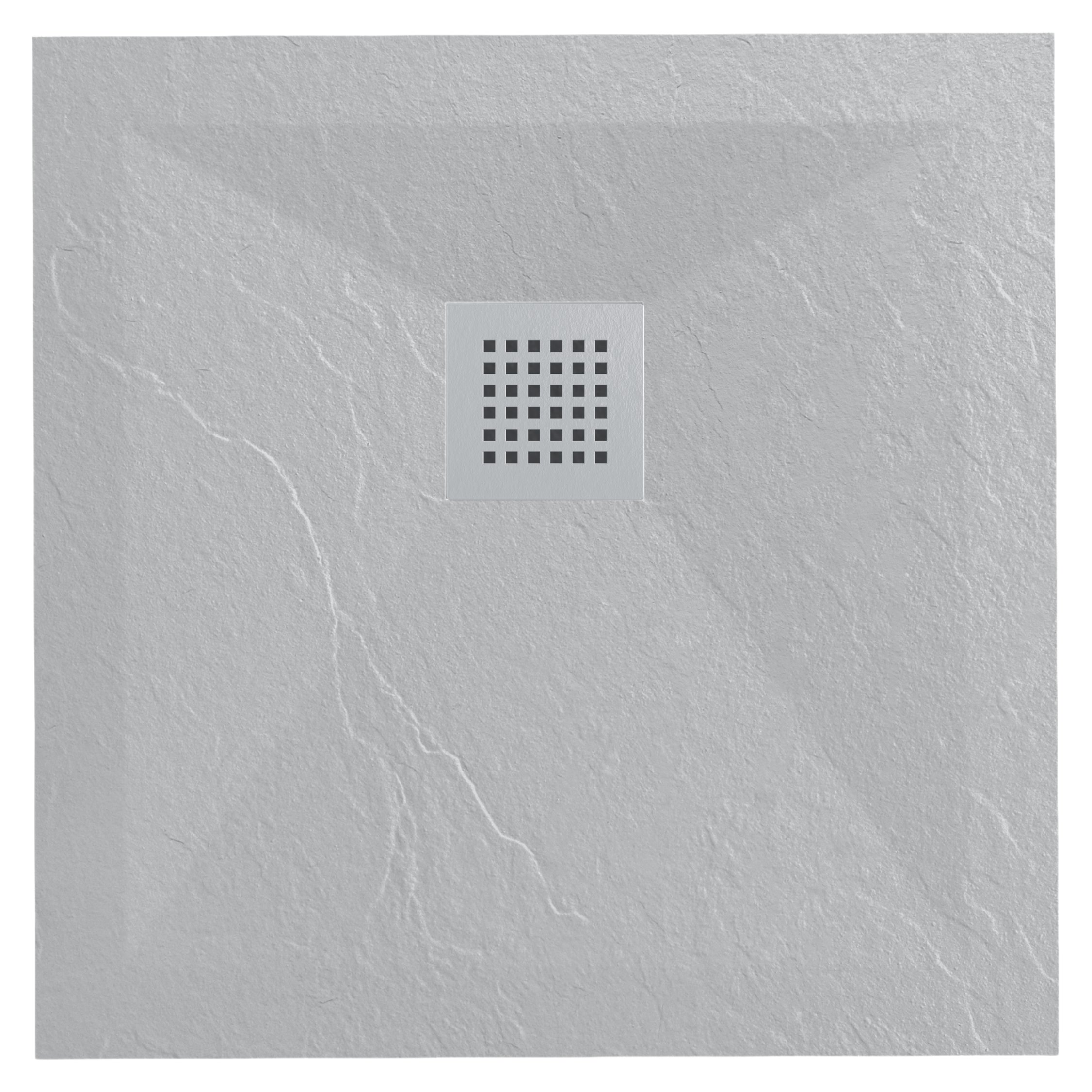 Stone Tray Light Grey – Brodzik z konglomeratu mineralnego „F” Jasnoszary 90 x 90 x 2,5 cm