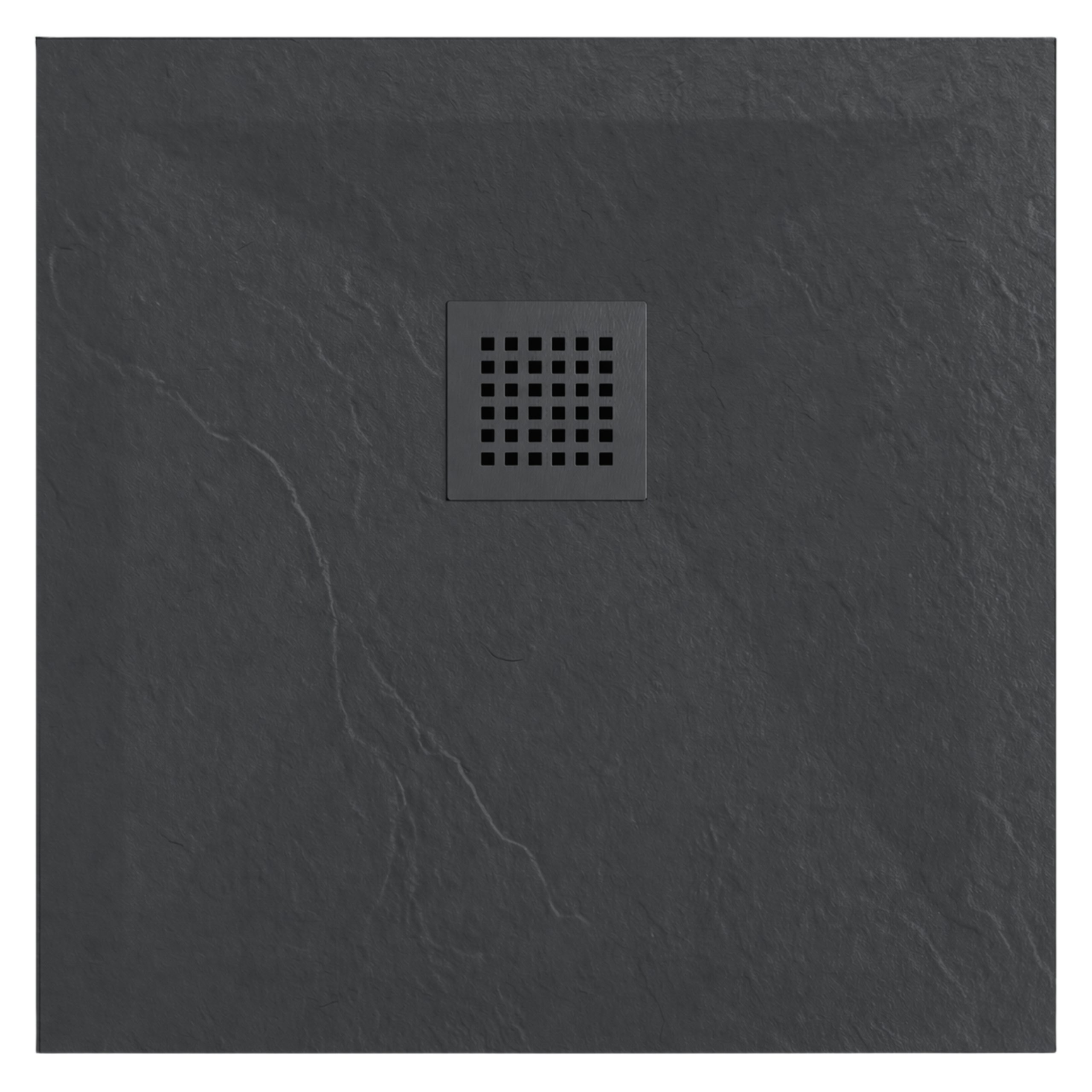 Stone Tray Dark Grey – Brodzik z konglomeratu mineralnego „F” Ciemnoszary 90 x 90 x 2,5 cm