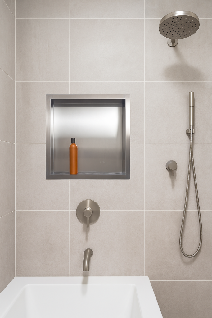 WALL-BOX ONE – Półka wnękowa INOX 30x30x10 cm