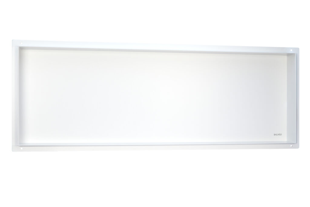 WALL-BOX No Rim White – Półka wnękowa bezramkowa biała 90x30x10 cm