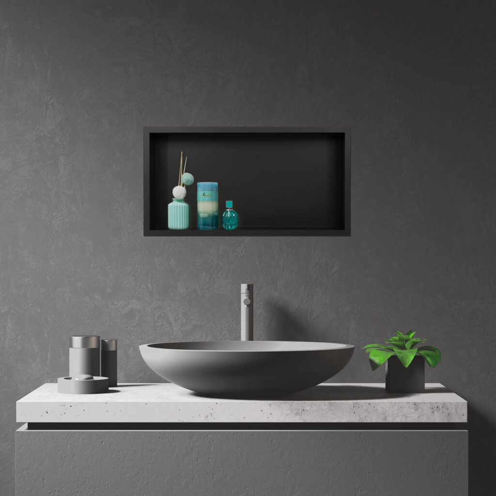 WALL-BOX ONE Black – Półka pojedyncza czarna 60x30x7 cm