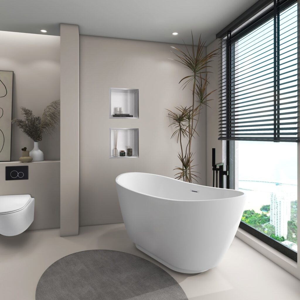 Wanna wolnostojąca PARMA WHITE – 170 x 72 cm