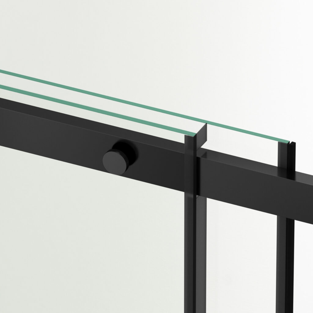 Drzwi prysznicowe rozsuwane Porta – BLACK 120 cm
