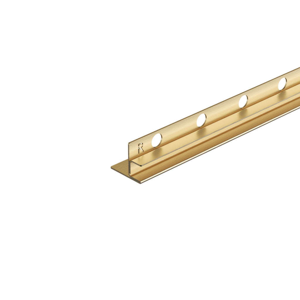 Listwa spadkowa do szkła prawa 170 cm złota