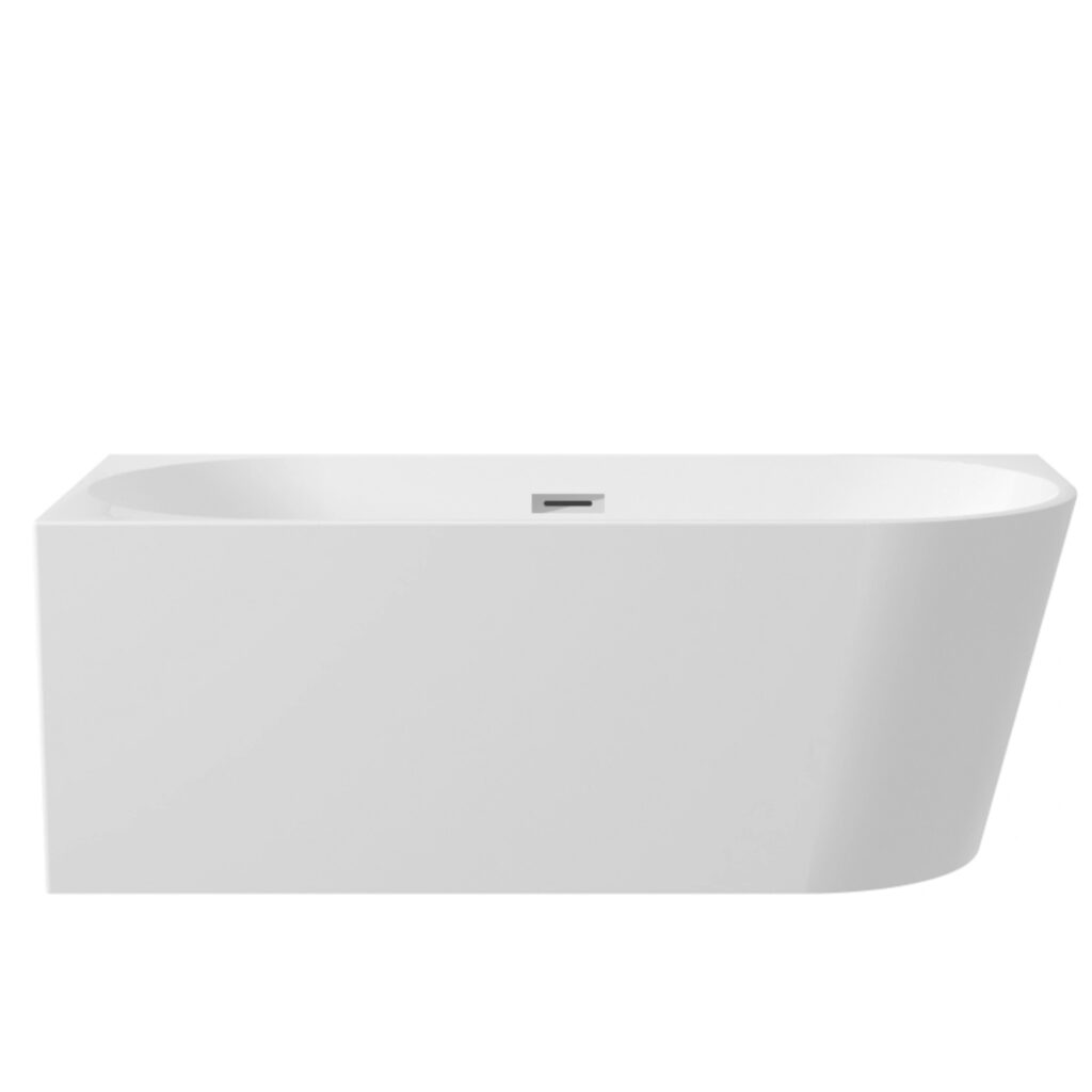 Wanna wolnostojąca narożna lewa AVOLA WHITE – 160 x 80 cm