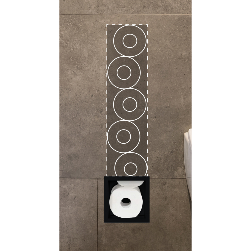 WALL-BOX PAPER-3 Black – Magazynek na papier czarny
