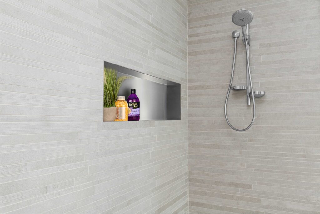 WALL-BOX NO RIM – Półka wnękowa bezramkowa INOX 90x30x7 cm