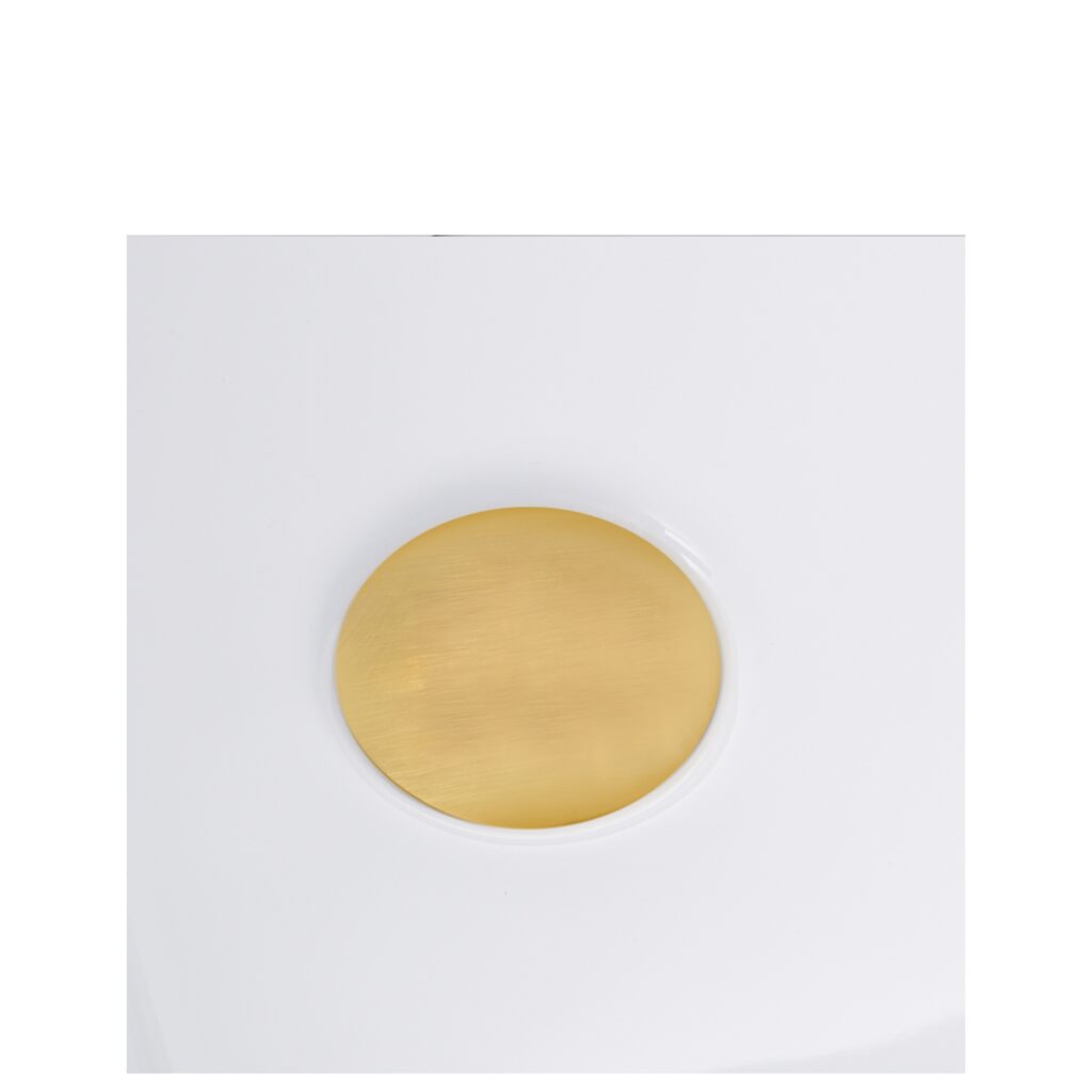 Wanna wolnostojąca narożna lewa AVOLA z pokrywką GOLD – 160 x 80 cm