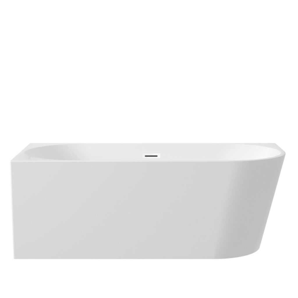 Wanna wolnostojąca narożna lewa AVOLA z pokrywką WHITE – 170 x 80 cm