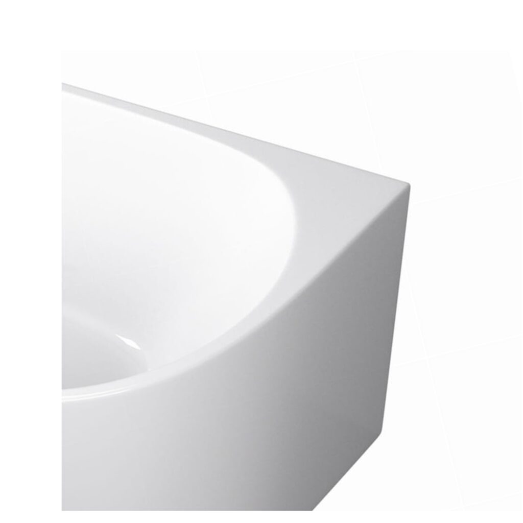 Wanna wolnostojąca narożna lewa AVOLA z pokrywką WHITE – 170 x 80 cm