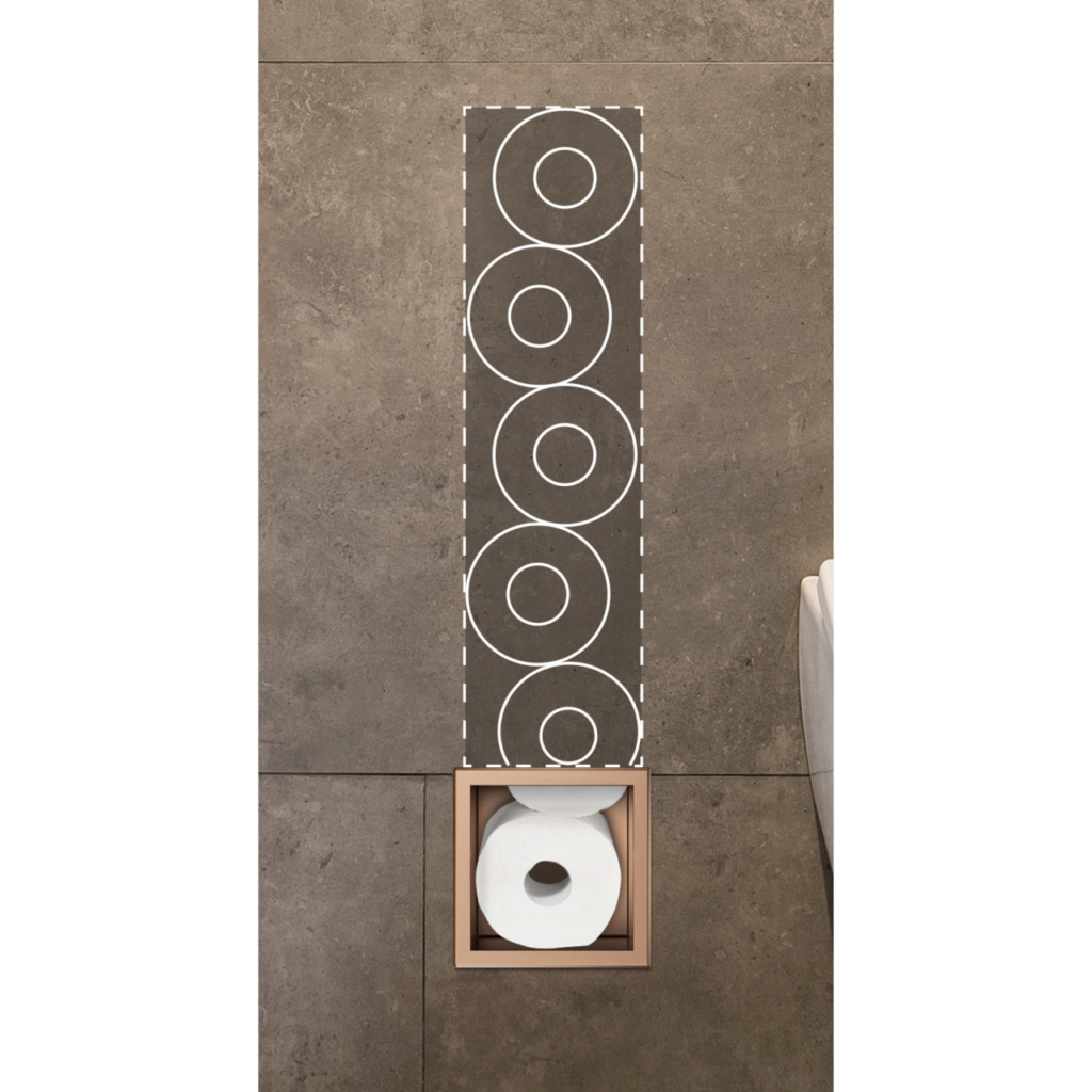 WALL-BOX PAPER 3 Copper – Magazynek na papier miedziany