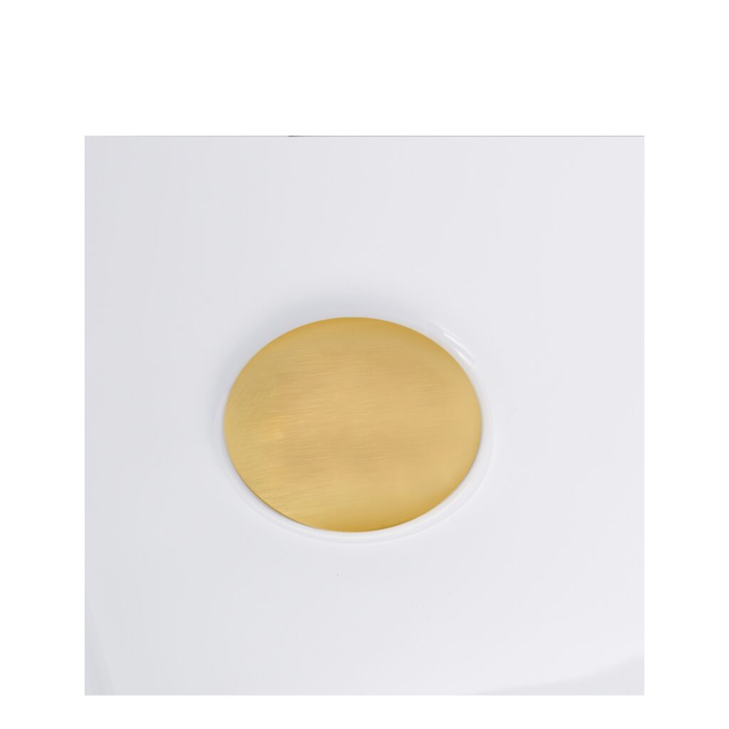 Wanna wolnostojąca narożna lewa AVOLA z pokrywką GOLD – 170 x 80 cm