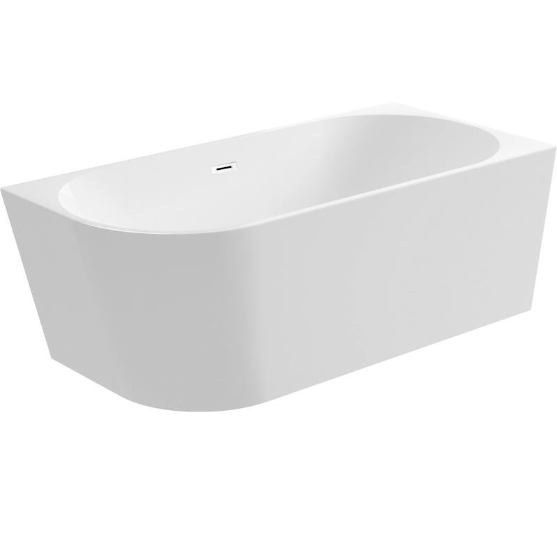 Wanna wolnostojąca narożna prawa AVOLA z pokrywką WHITE – 170 x 80 cm
