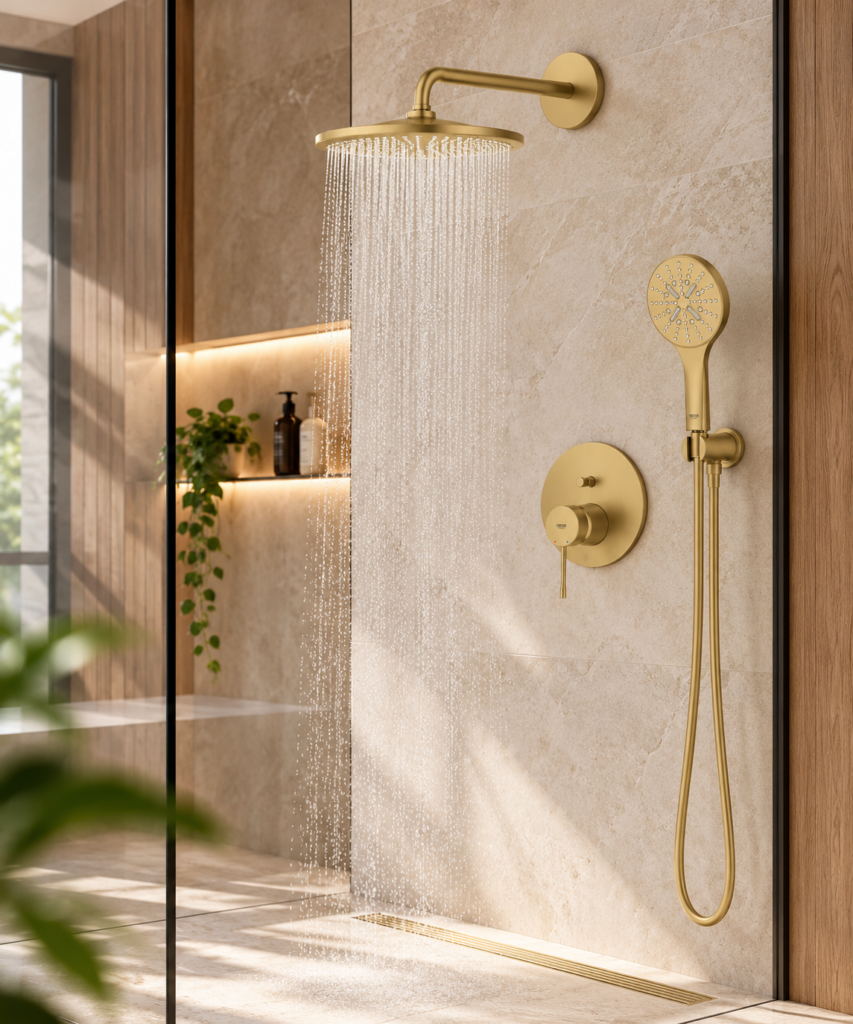 Grohe podtynkowy zestaw prysznicowy z deszczownicą Rainshower Mono 310