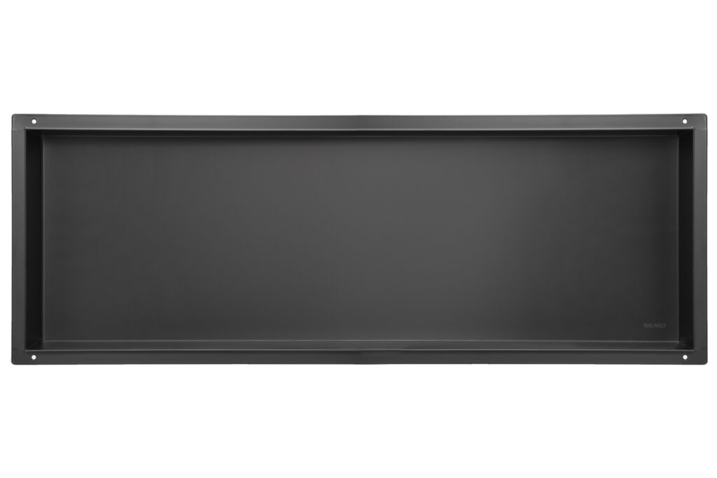WALL-BOX No Rim Black – Półka wnękowa bezramkowa czarna 90x30x7 cm