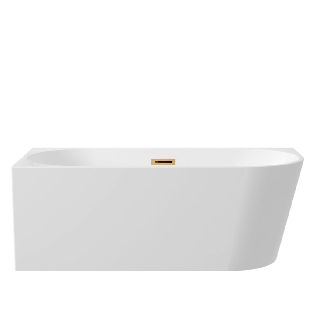 Wanna wolnostojąca narożna lewa AVOLA z pokrywką GOLD – 170 x 80 cm