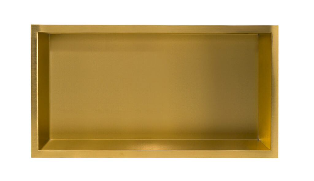 WALL-BOX ONE Gold / Brass – Półka pojedyncza złota 60x30x7 cm