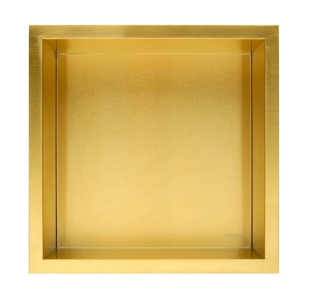 WALL-BOX ONE Gold / Brass – Półka pojedyncza złota 30x30x10 cm