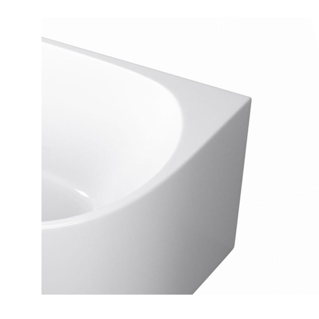 Wanna wolnostojąca narożna lewa AVOLA WHITE – 160 x 80 cm