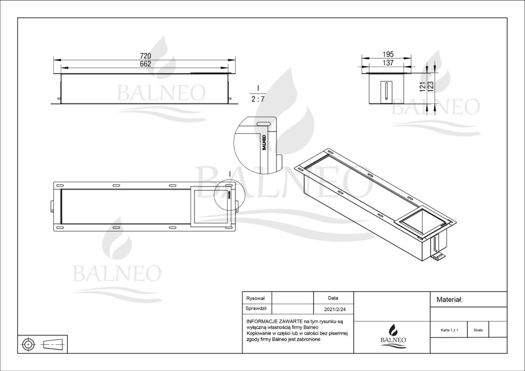 WALL-BOX PAPER-3 White – Magazynek na papier biały