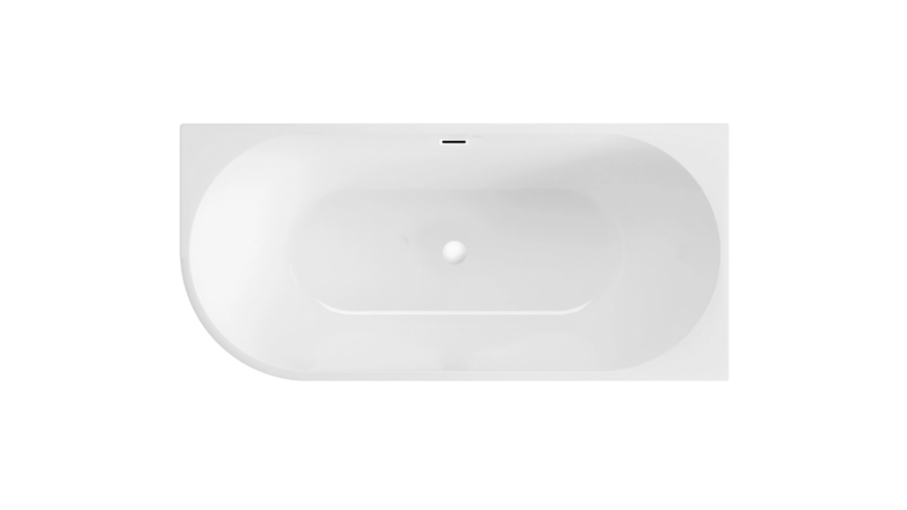 Wanna wolnostojąca narożna prawa AVOLA z pokrywką WHITE – 170 x 80 cm