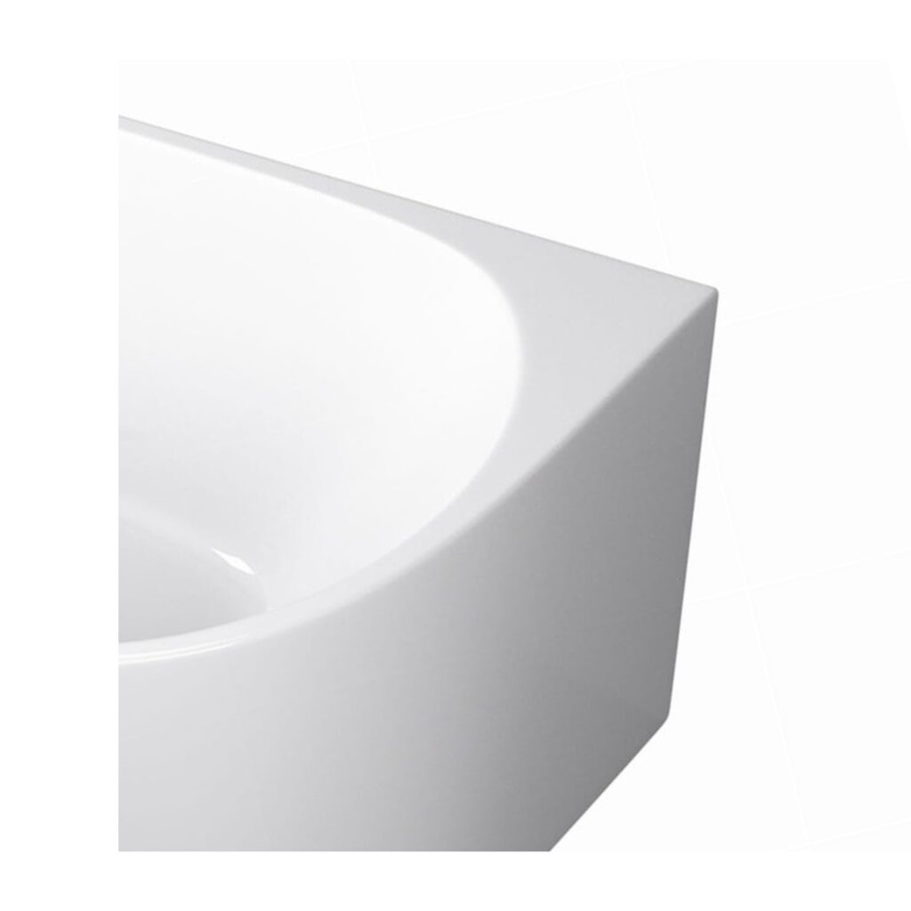 Wanna wolnostojąca narożna lewa AVOLA WHITE – 170 x 80 cm