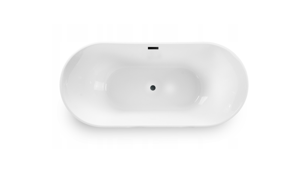 Wanna wolnostojąca PARMA z pokrywką BLACK – 170 x 72 cm