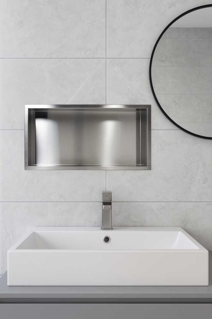 WALL-BOX ONE – Półka wnękowa INOX 60x30x10 cm