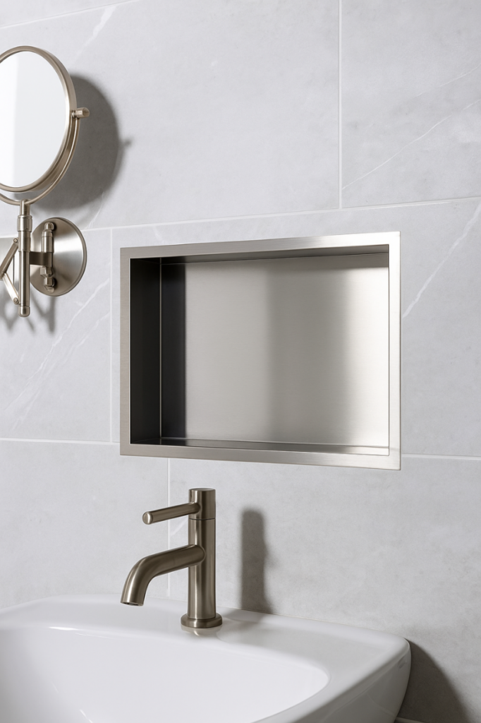 WALL-BOX ONE – Półka wnękowa INOX 60x30x10 cm