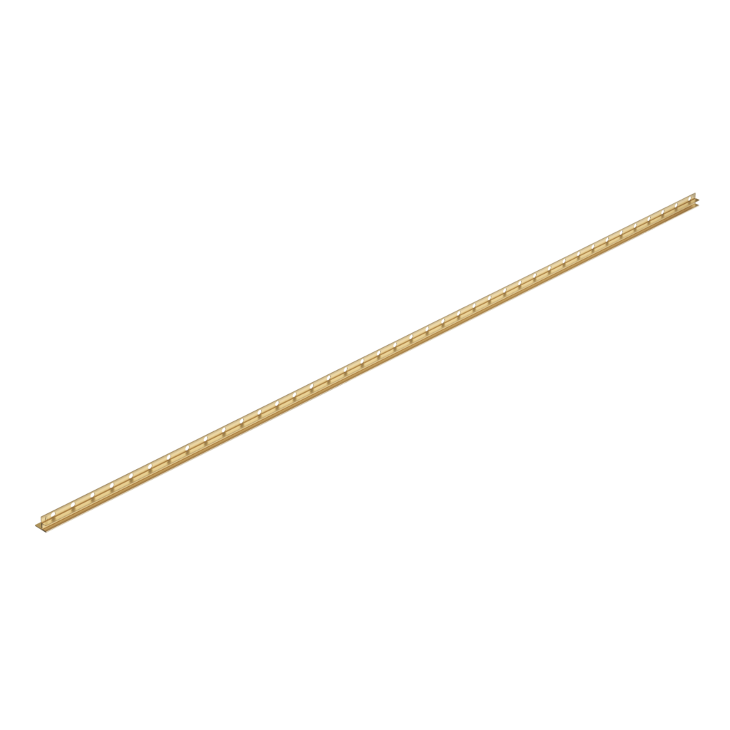 Listwa spadkowa do szkła prawa 170 cm złota