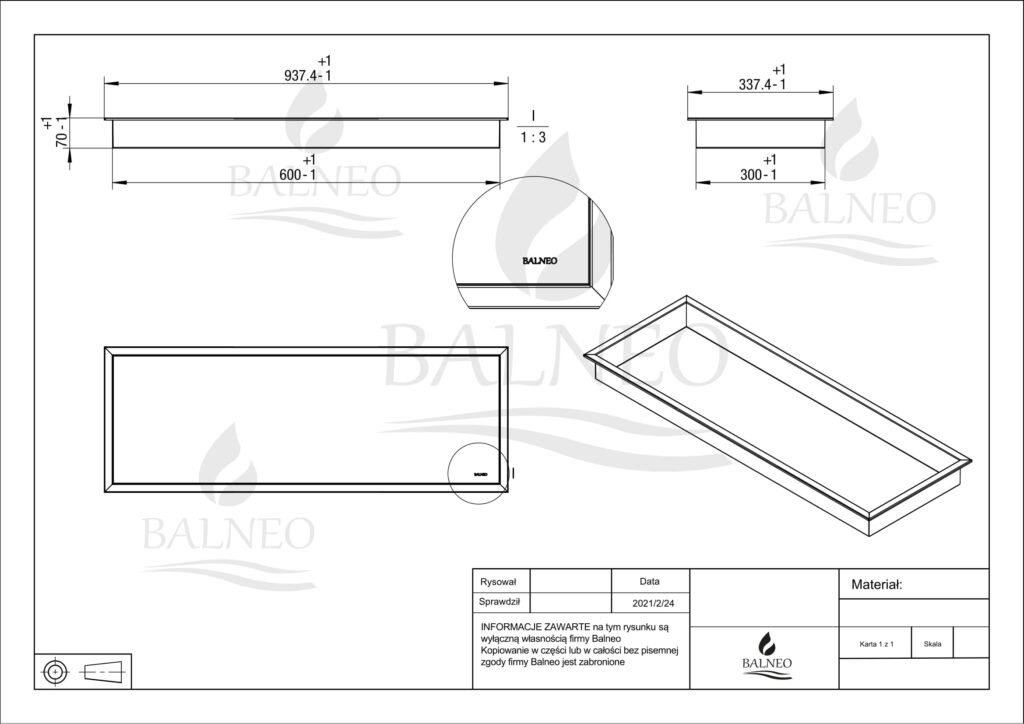WALL-BOX ONE White – Półka pojedyncza biała 90x30x7 cm