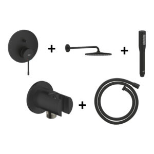 Grohe Essence zestaw prysznicowy 5w1 podtynkowy phantom black