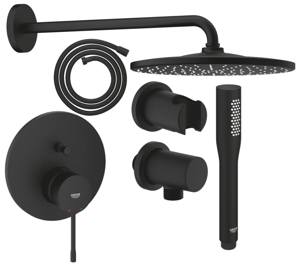 Grohe Essence zestaw prysznicowy podtynkowy PGC-12.1 phantom black