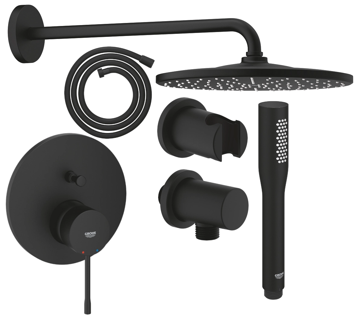 Grohe Essence zestaw prysznicowy podtynkowy PGC-12.1 phantom black